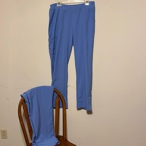 Ceil blue (2 pair) Lg scrub pants